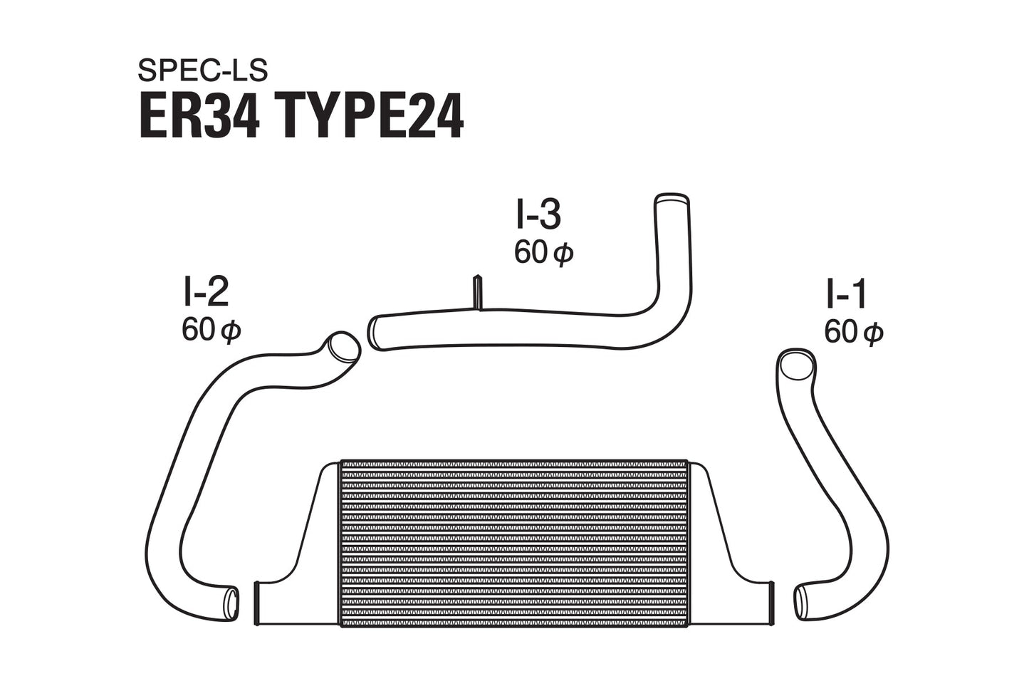 GReddy Nissan Skyline Trust Intercooler Spec-LS T-24 ER34 Kit