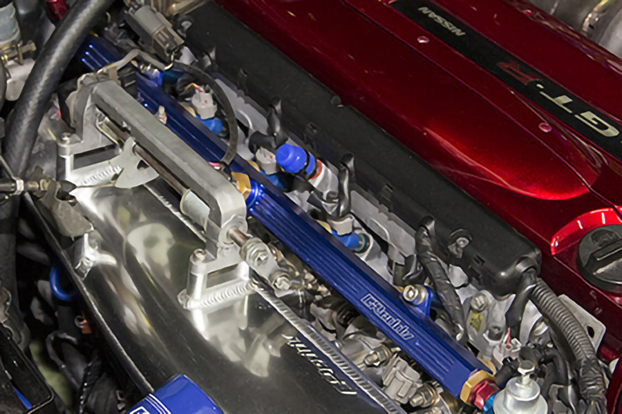 GReddy Nissan Skyline GTR RB26DETT BNR32/BCNR33/BNR34 Fuel Delivery Tube 11mm Blue
