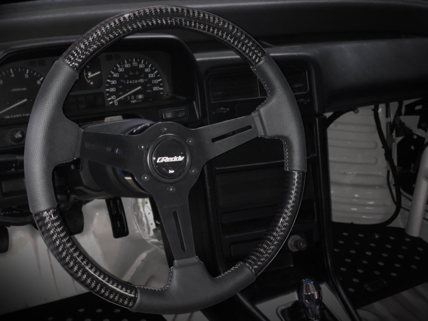 GReddy Sports Steering Wheel - Carbon