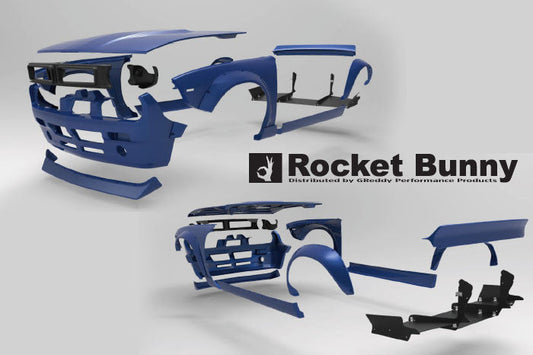 GReddy Rocket Bunny 95-98 Nissan 240SX S14 V1 Side Skirts
