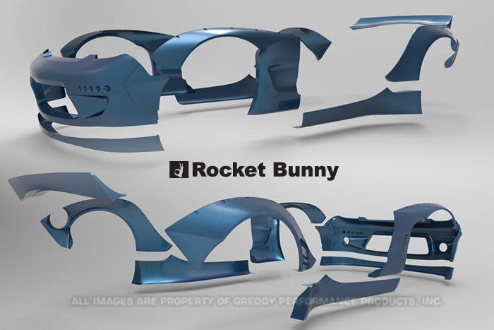 GReddy X Rocket Bunny FD3S V2 Front Over-Fenders - No Bumper Extensions (S/O 8-12 Wks No Cancel)