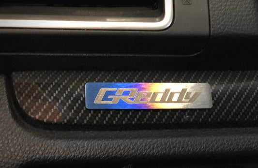 GReddy Titanium Emblem (70mm X 15mm)
