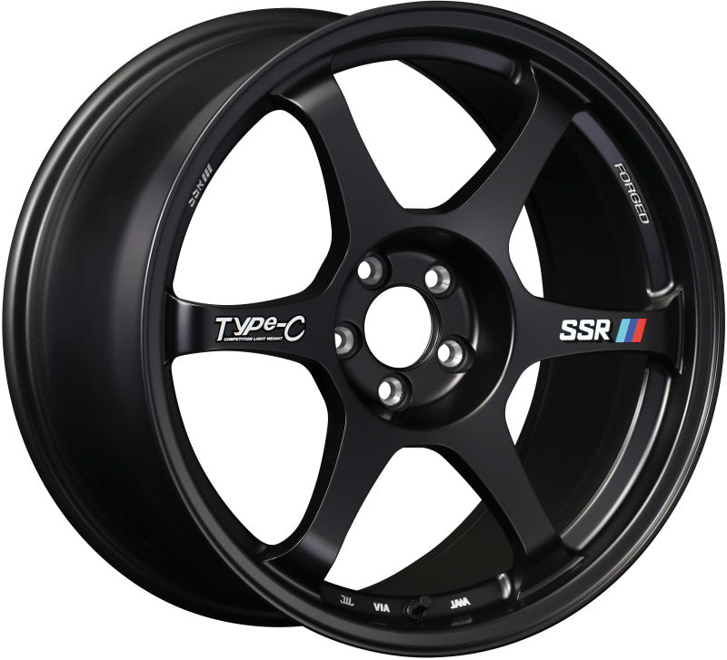 SSR Type-C Forged 18x9.5 +38 5/114.3 - Sprint Black Wheel — view 2 | J-Spec Garage