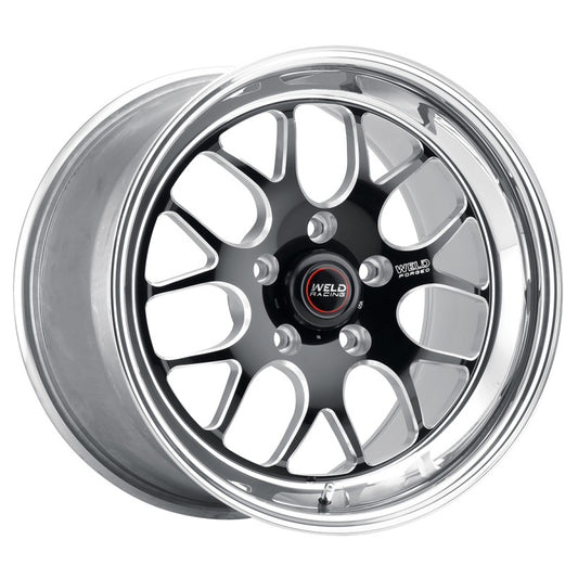 Weld S77 17x9 / 5x4.75 BP / 5.3in. BS Black Wheel (Medium Pad) - Non-Beadlock — view 2 | J-Spec Garage