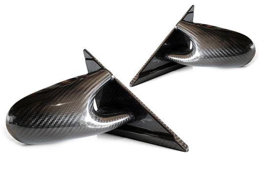 Greddy Nissan R34 Skyline Garage Active Group A Type Dry Carbon Side Mirrors - Set