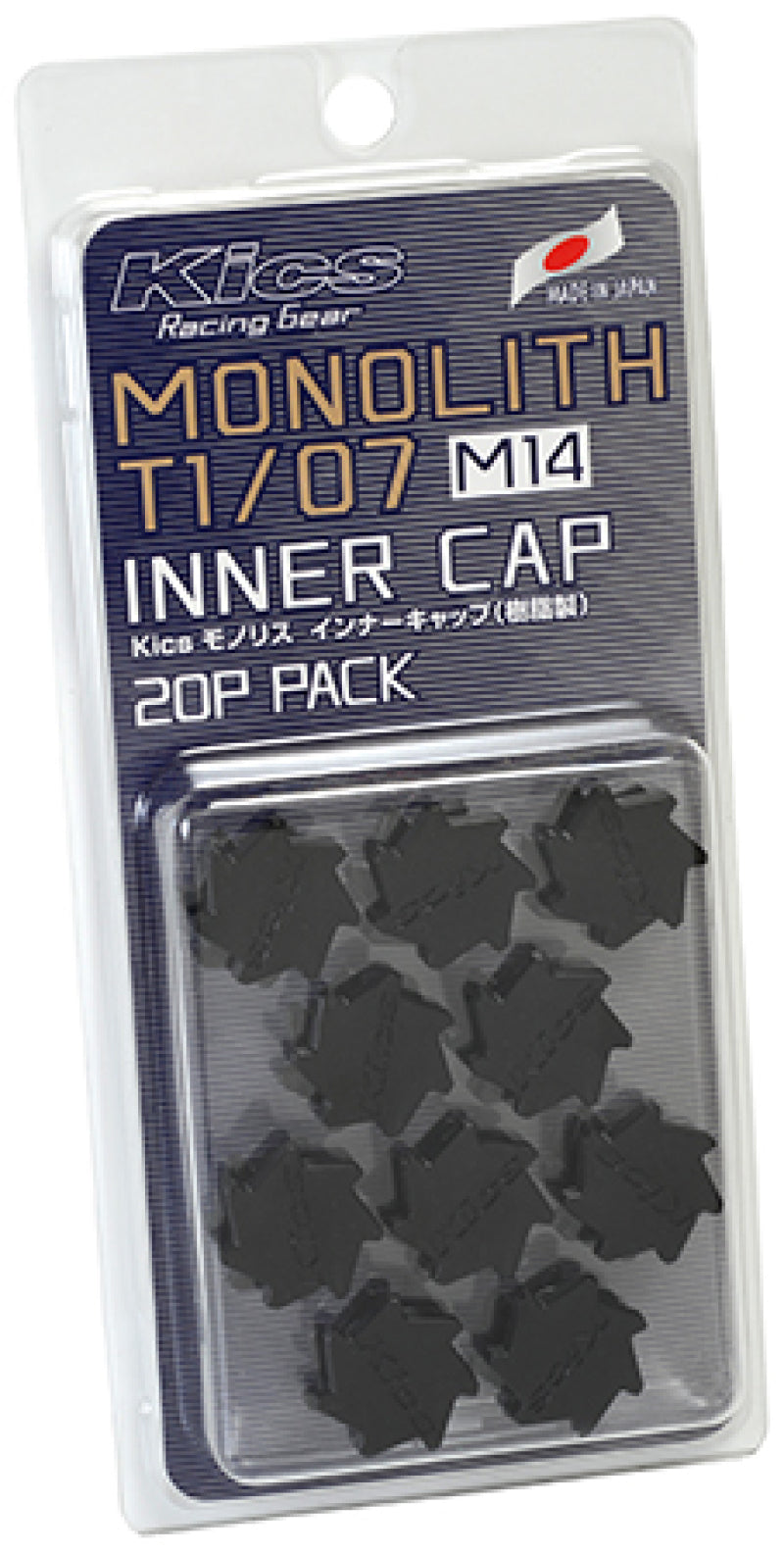Project Kics M14 Monolith Cap - Black (Only Works For M14 Monolith Lugs) - 20 Pcs | J-Spec Garage