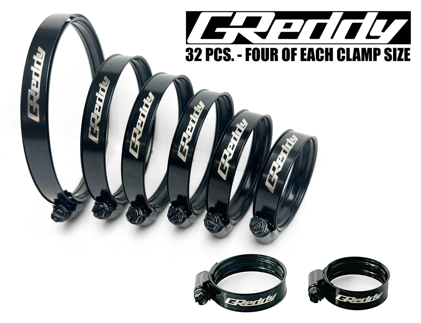 GReddy 39-56mm / No. 28 Dual-Bead Boost Clamp - Black