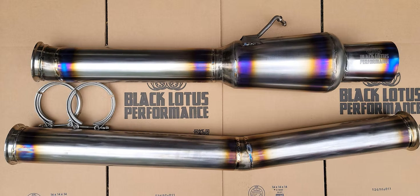 Black Lotus True 4" Titanium Exhaust for Supra MKIV 93-98