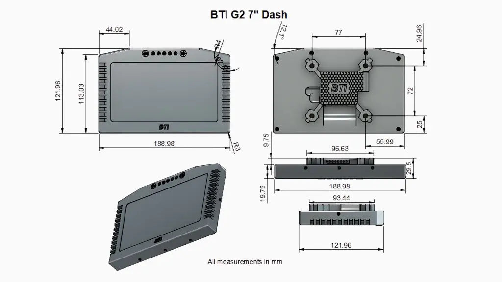 BTI 2nd Gen Multi-Integration Dash (GPS Optional)