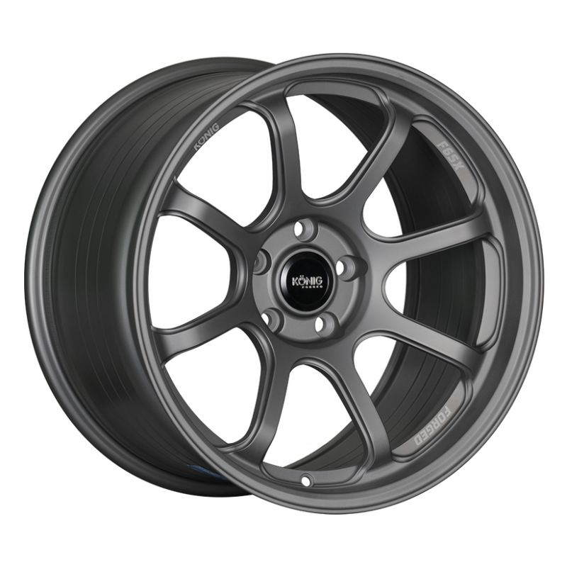 Konig Forged F6SX 18x10.5 5x114.3 ET25 Satin Grey Wheel (Knurled Bead) | J-Spec Garage