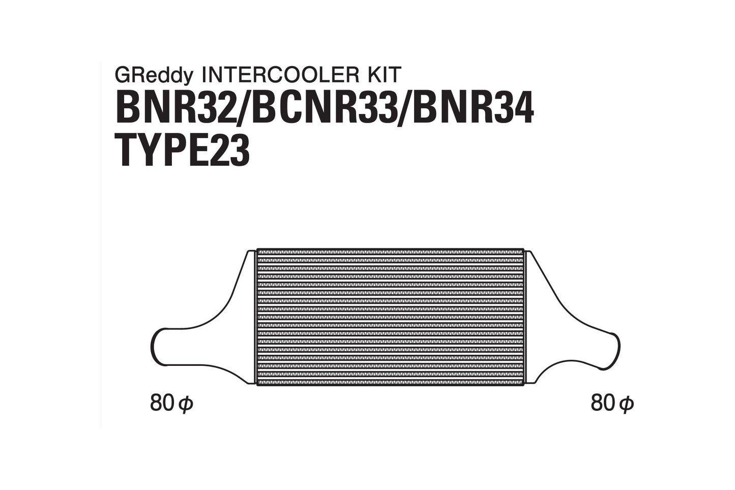 GReddy 89-02 Nissan Skyline BNR32/33/34 Intercooler Kit (Special Order)