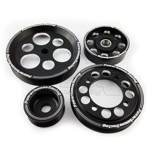 PHR 4 Piece Billet Aluminum Pulley Set for 2JZ and 1JZ Engines