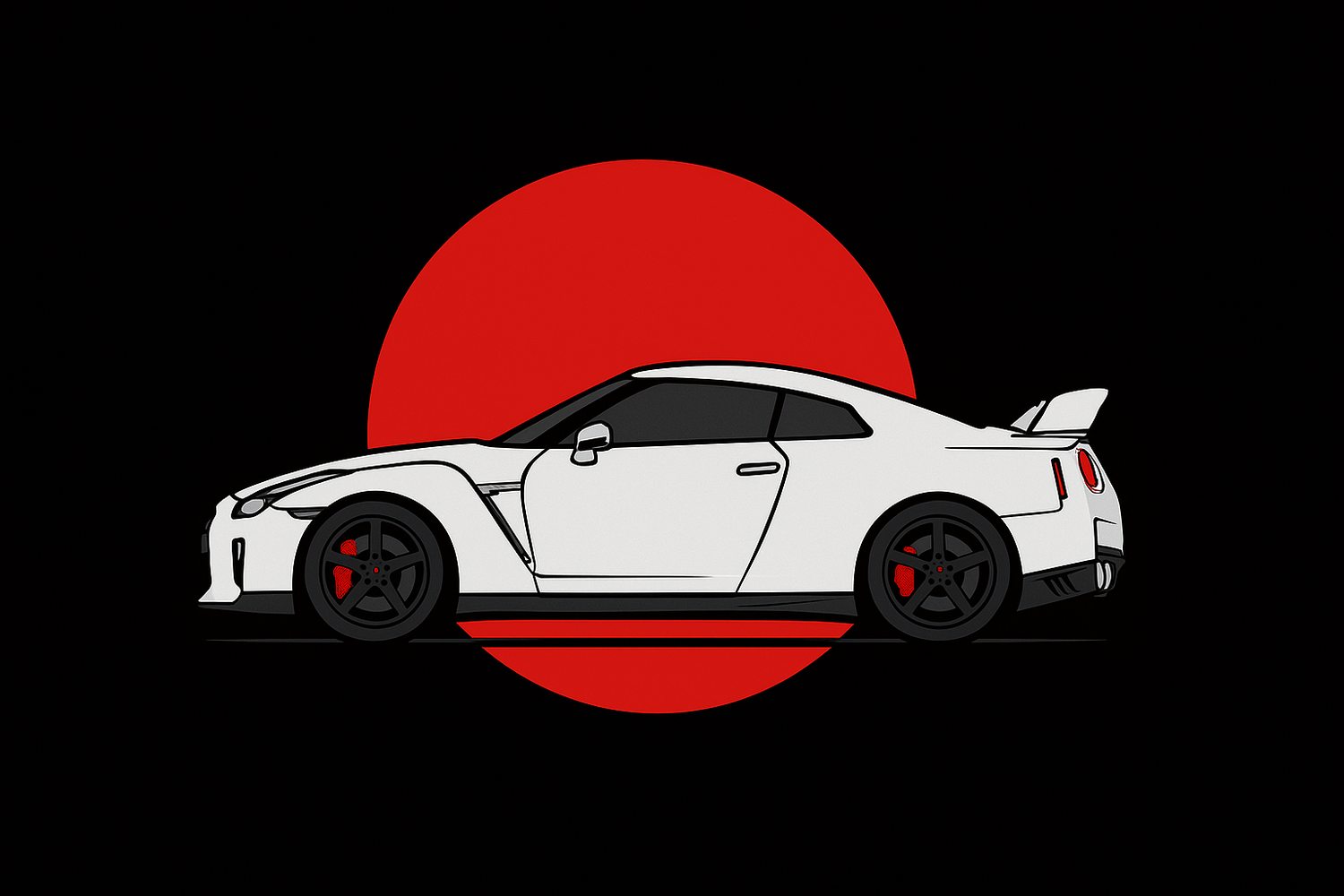 Nissan R35 GTR exterior parts.