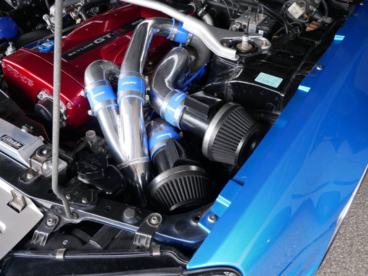GReddy 95-02 Nissan Skyline GT-R BCNR33/BNR34 Twin Airinx AY-S Intake Kit w/ 80mm Z32 Airflow Meters