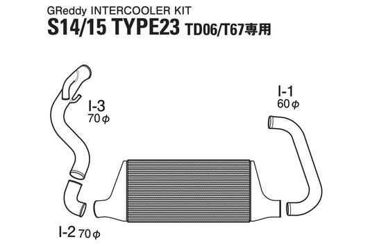 GReddy Nissan 240SX Trust Intercooler T-23F S14/S15