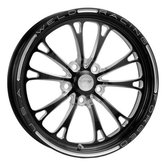 Weld V-Series 1-Piece 17x4.5 / 5x4.75 BP / 2.25in. BS Black Wheel - Non-Beadlock | J-Spec Garage