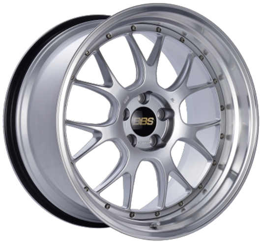 BBS LM-R 19x10 5x120 ET20 Diamond Silver Center Diamond Cut Lip Wheel -82mm PFS/Clip Required | J-Spec Garage