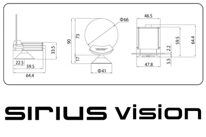 GReddy Sirius Vision Display (Turbo / Press / Temp / Voltage) 68mm Clear Thin-Film EL Display Gauge