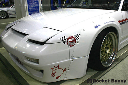 GReddy 89-93 Nissan 240SX 2Dr Rocket Bunny F&R Works Fender Flares V.1-FRP *Must Check Availability*