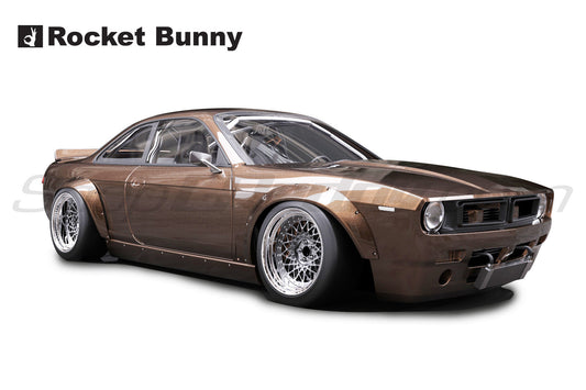 GReddy 94-98 Nissan 240SX/Silvia S14 Rocket Bunny Rear Wide Panel Over-Fenders Ver. 1 - FRP *Only*
