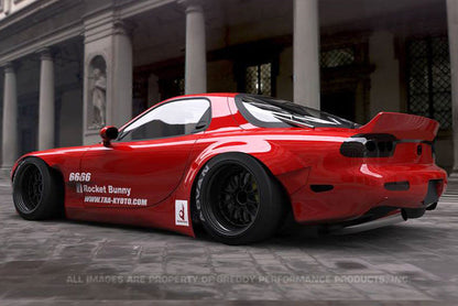 GReddy X Rocket Bunny FD3S V2 Front Over-Fenders - No Bumper Extensions (S/O 8-12 Wks No Cancel)