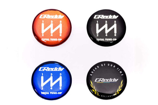 GReddy 6 Speed Shift Knob Emblem Set 4Pcs
