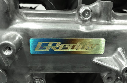 GReddy Titanium Emblem (70mm X 15mm)