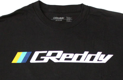 GReddy OG Logo Tee (w/ Three Stripes) - Black X-Large