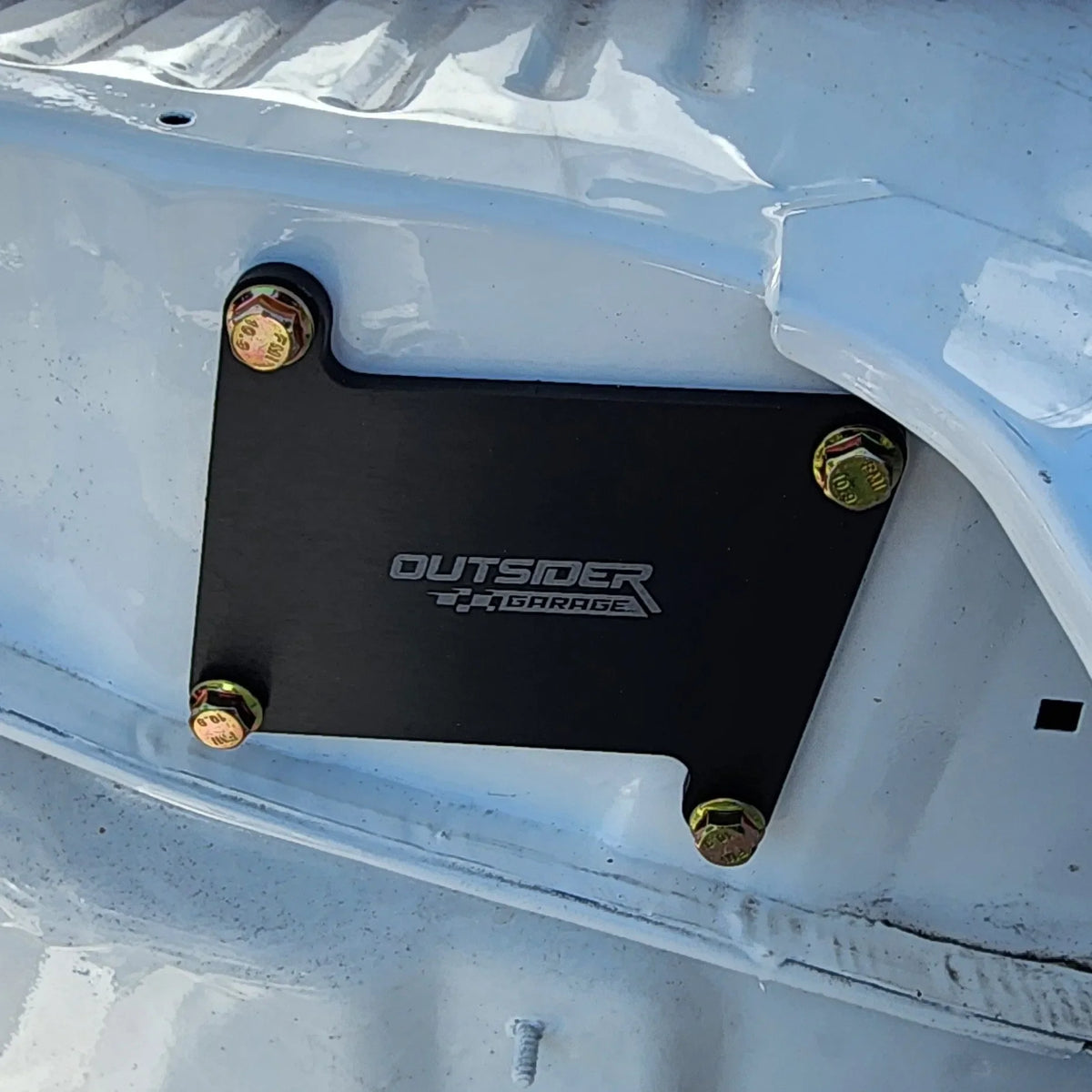 Outsider Garage Nissan R32 Front windshield wiper motor block off plate — view 2 | J-Spec Garage