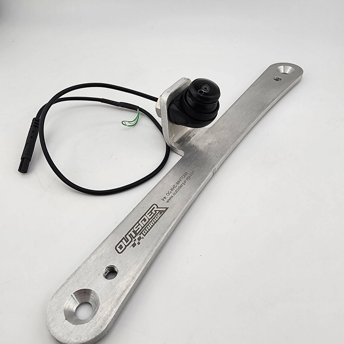 Outsider Garage JDM to US License plate adapter bracket with Camera Mount — view 2 | J-Spec Garage