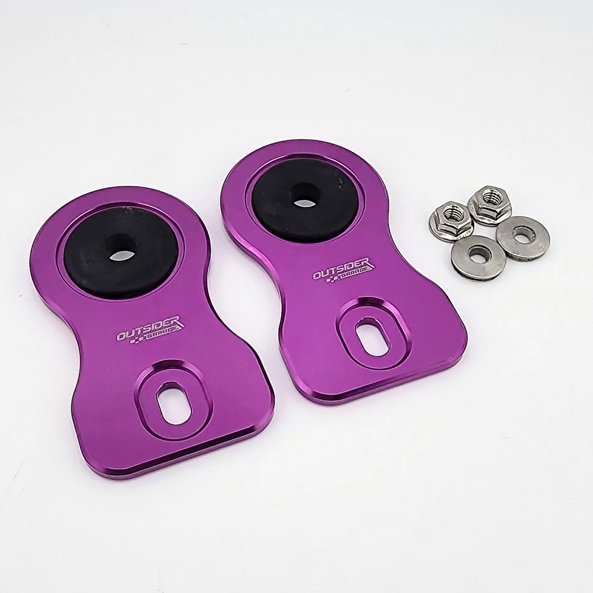 Outsider Garage Nissan R-Chassis Flat Top Radiator Mounts — view 3 | J-Spec Garage