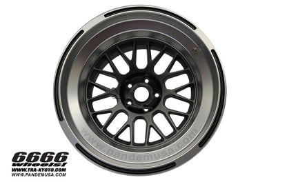 GReddy Pandem 6666 Wheels 18x9.5 -30 5-114.3 Gunmetal