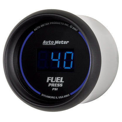 Autometer 52.4mm 1-100 PSI Black Digital Fuel Pressure Gauge — view 2 | J-Spec Garage