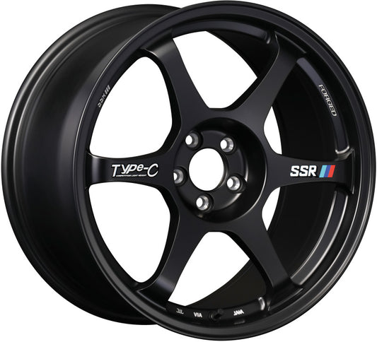 SSR Type-C Forged 18x9.5 +45 5/100 - Sprint Black Wheel — view 2 | J-Spec Garage