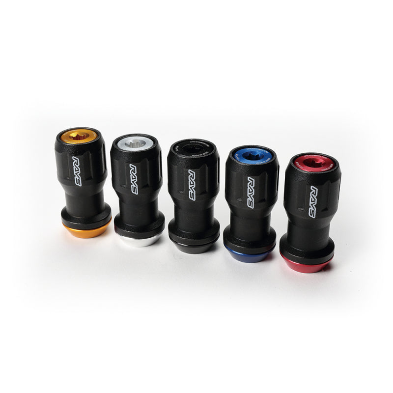 Rays 14x1.50 Formula FN-II Lug Nut Set 20 Special Lugs - Orange/Black | J-Spec Garage