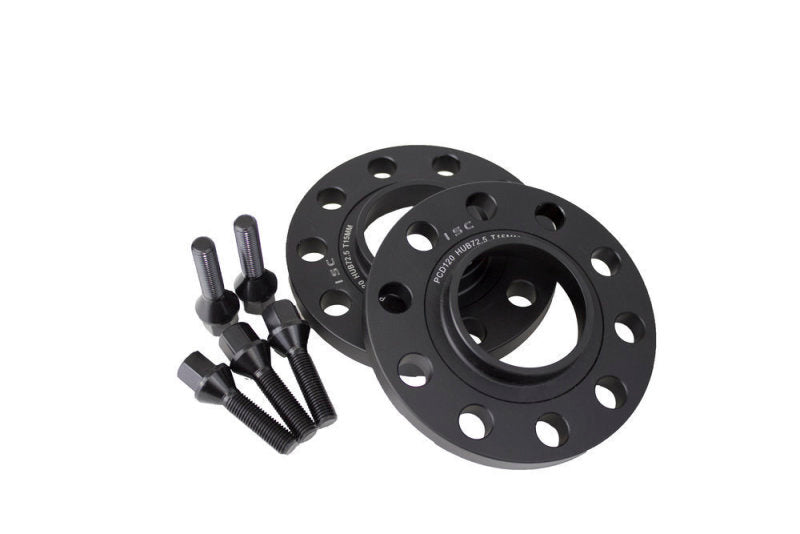 ISC Suspension Nissan 5x114.3 Hub Centric (66 Hub Bore) Wheel Spacers 25mm Black (Pair) | J-Spec Garage
