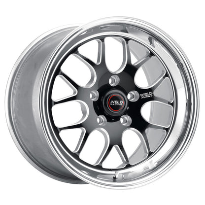 Weld S77 17x9 / 5x4.75 BP / 5.3in. BS Black Wheel (Medium Pad) - Non-Beadlock — view 2 | J-Spec Garage