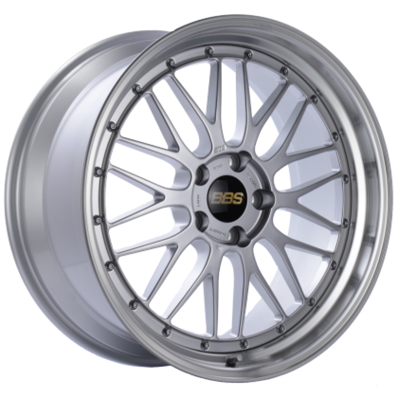BBS LM 18x10.5 5x108 ET65 CB67 Diamond Silver Center Diamond Cut Lip Wheel -82mm PFS/Clip Required | J-Spec Garage