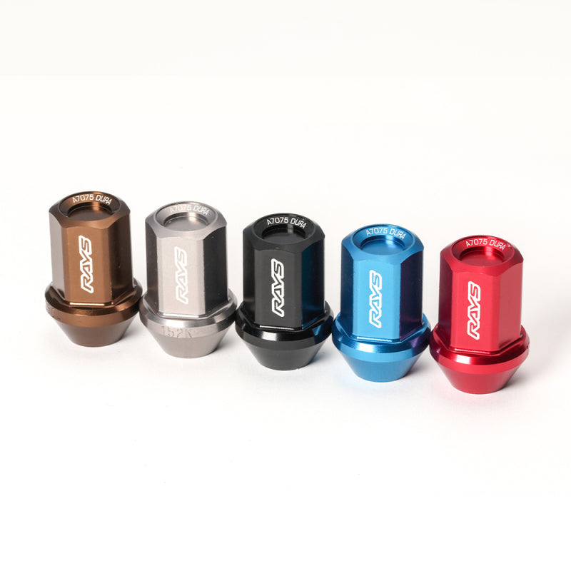 Rays M12x1.25 5 holes 16pcs nut, 4pcs Lock nut, 1 adapter & 1 lock nut key - Chrome | J-Spec Garage