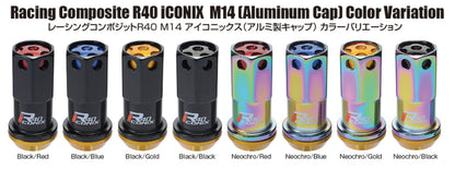Project Kics 14x1.50 R40 Iconix Lock & Lug Nuts - Neo Chrome w/Gold Cap (16+4 Locks) | J-Spec Garage