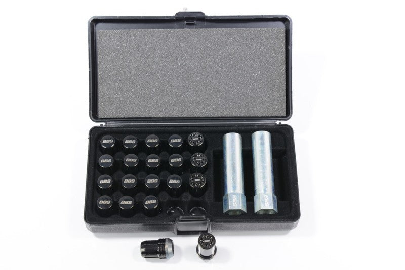 BBS McGard Lug Nut Set 12x1.5 Black - w/Locks | J-Spec Garage