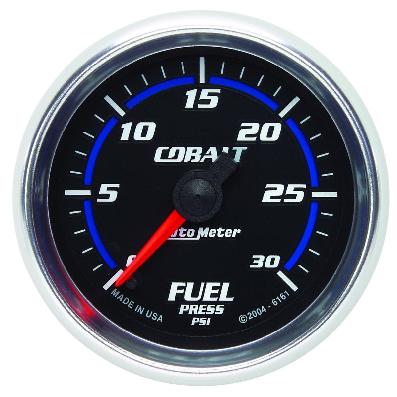 Autometer Cobalt 52mm 0-30 PSI Full Sweep Electronic Fuel Pressure Gauge — view 2 | J-Spec Garage
