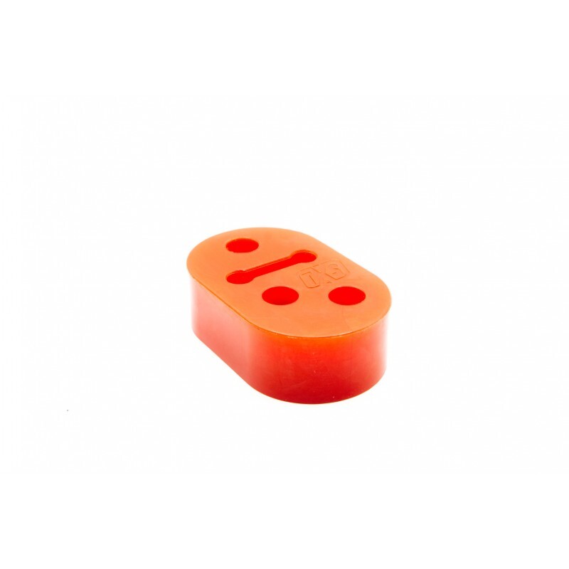 Turbo XS Universal 12mm Two Position Polyurethane Exhaust Hanger - Red | J-Spec Garage