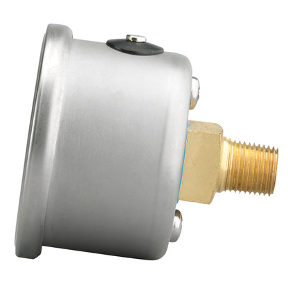 Autometer AutoGage 1.5in Liquid Filled Mechanical 0-100 PSI Fuel Pressure Gauge — view 2 | J-Spec Garage