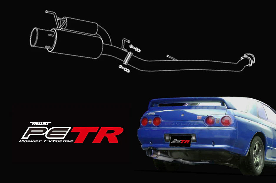 GReddy 99-02Nissan Skyline GT-R R34 Power Extreme TR Cat-Back Exhaust
