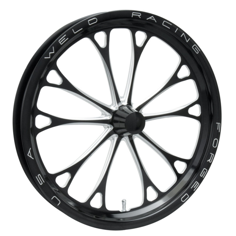 Weld V-Series 1-Piece 17x3.5 / Strange Spindle MT / 1.75in. BS Black Wheel - Non-Beadlock | J-Spec Garage