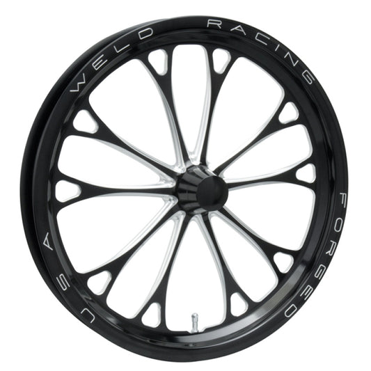Weld V-Series 1-Piece 17x3.5 / Strange Spindle MT / 1.75in. BS Black Wheel - Non-Beadlock | J-Spec Garage