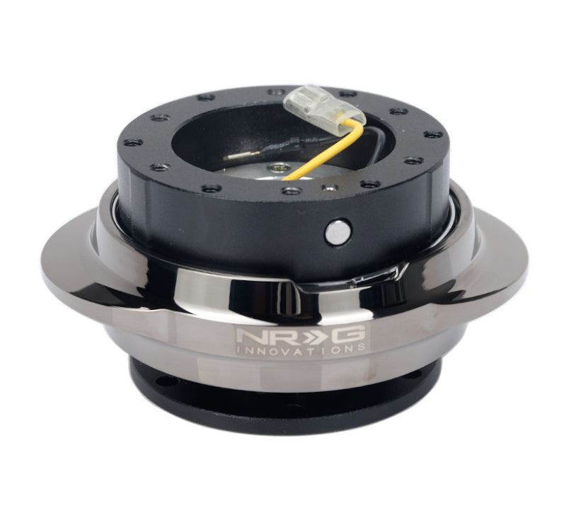 NRG Quick Release Kit - Black Body/ Black Chrome Oval Ring — view 2 | J-Spec Garage
