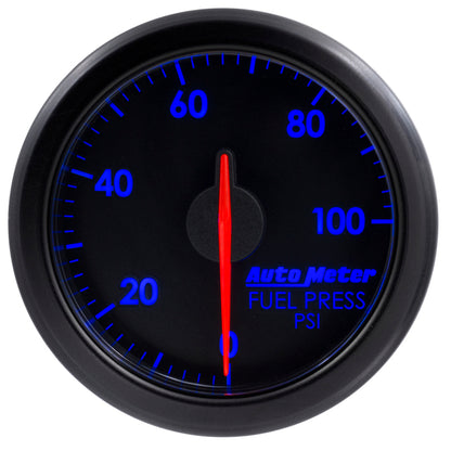 Autometer Airdrive 2-1/6in Fuel Pressure Gauge 0-100 PSI - Black — view 4 | J-Spec Garage