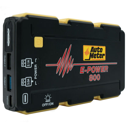 Autometer Jump Starter 12V Emergency Battery Pack 800A Peak/2220 MAH — view 3 | J-Spec Garage
